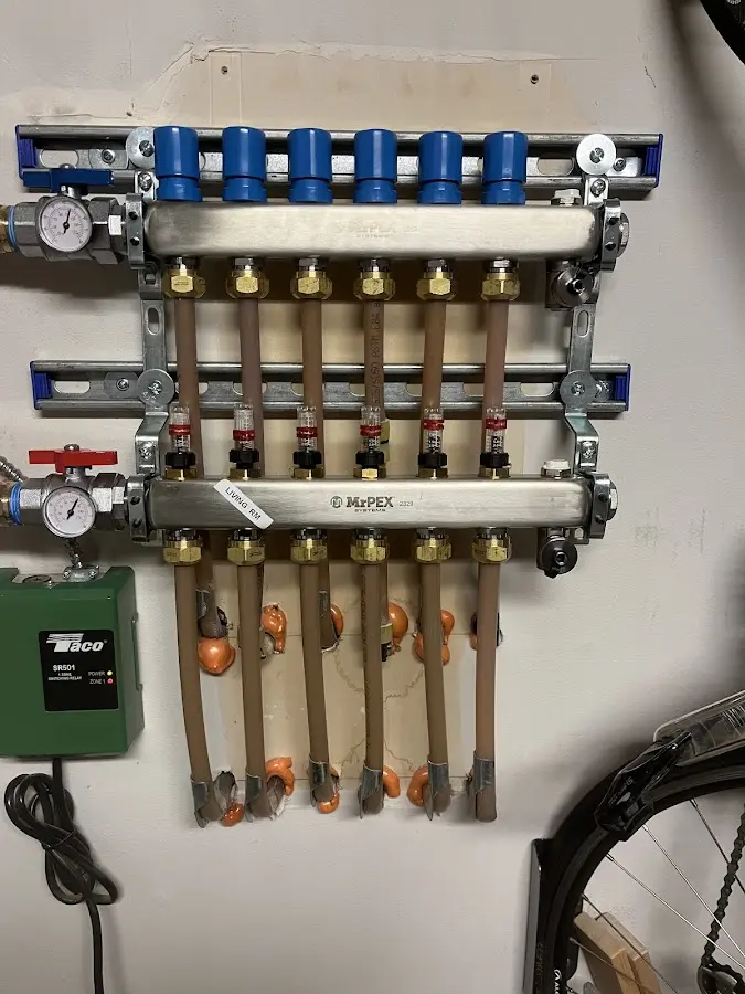 Plumber performing Gas Leak Detection at a residential property in Fitzgerald